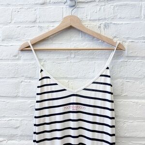 RoccoBarocco Jeans || Vintage 90s Y2K Striped Maxi Dress White